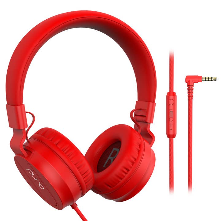 Puro Sound Labs - Wholesale Headphones - PuroBasic Wired Volume Limited Headphones with In-line Mic