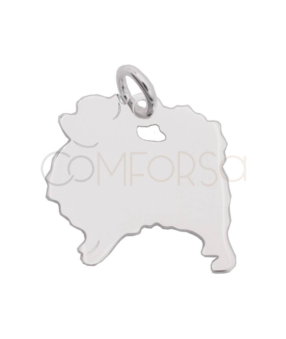 COM FORSA SL – wholesale Individuell berlock/hänge – Hänge i sterlingsilver 925 i form av pomeranianhund 15 x 15 mm1