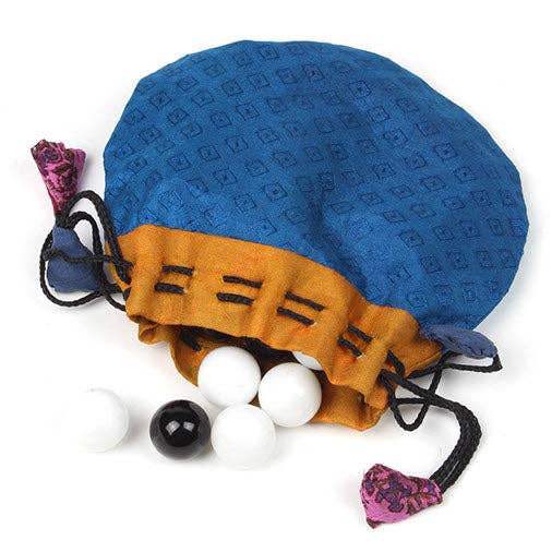 Multi Pochette à cordon en sari recyclé en vente sur Faire7