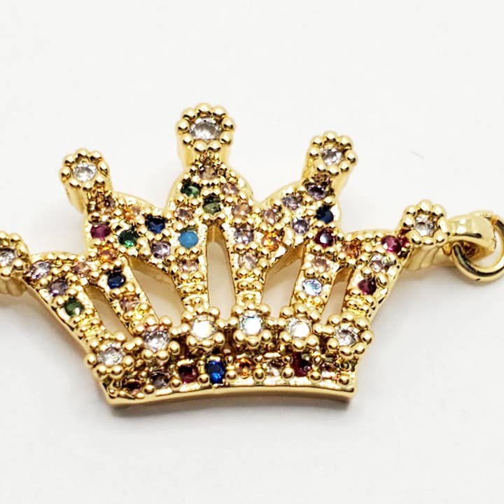 Tots And Tumblers Art - Wholesale Charm/Dangle Bracelet - Crown Slider Bracelet3