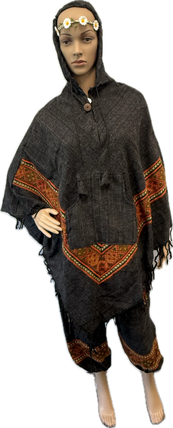 Magic Touch Corp - Wholesale Top & Pant Set (NOT Loungewear) - Women's - Patterned Wool Poncho and Pants Set1
