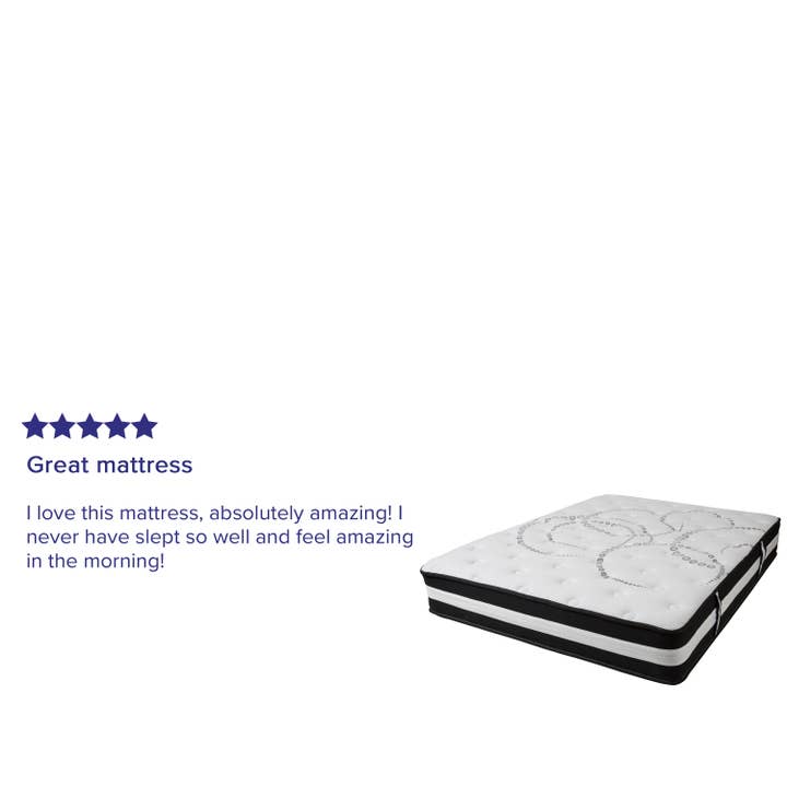 Flash Furniture - Wholesale Mattress Pad/Protector - 12" Hybrid Mattress, Queen Mattress in a Box3
