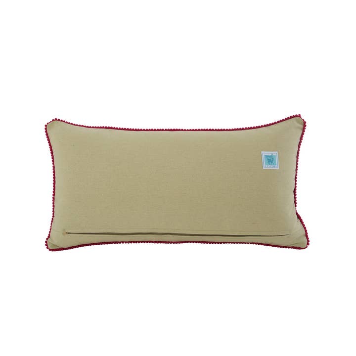 Karma Living - Wholesale Lumbar Pillow - Set of 2 Geometric Grey Canvas Pillows 12x24"3