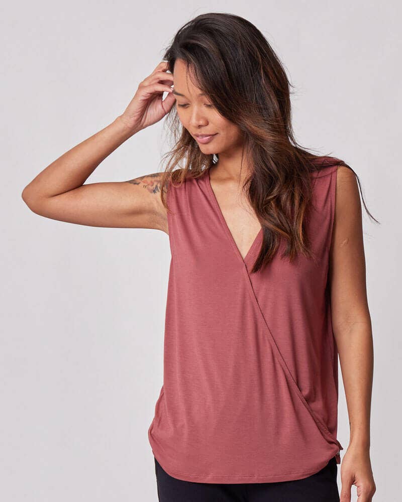 Of an Origin - Wholesale Nursing Top - Maternity - Every Way Maternity to Nursing Wrap Tank Top2