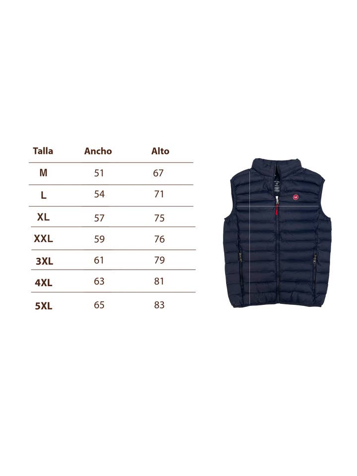 Custi Mikelo: Men's Clothing & Christmas Gifts - Wholesale Vest - Heren - Slim Fit Gewatteerd Vest Donkerblauw4