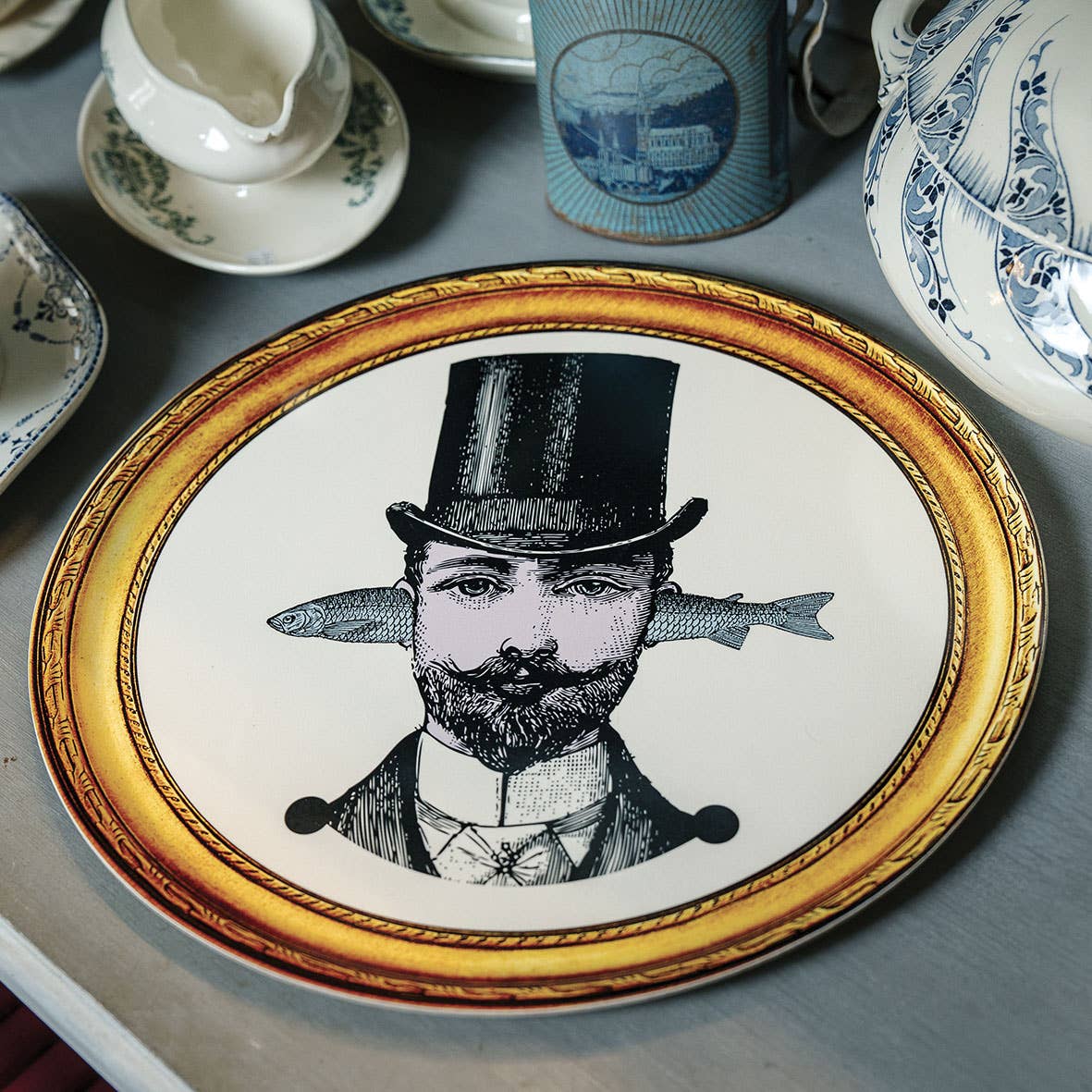 Gangzaï Design - Venta al por mayor Bandejas decorativas - Fuente Aristo con diseño de pez4