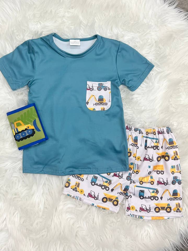 Construction Truck Set for wholesale by Two Cute Boutique LLC