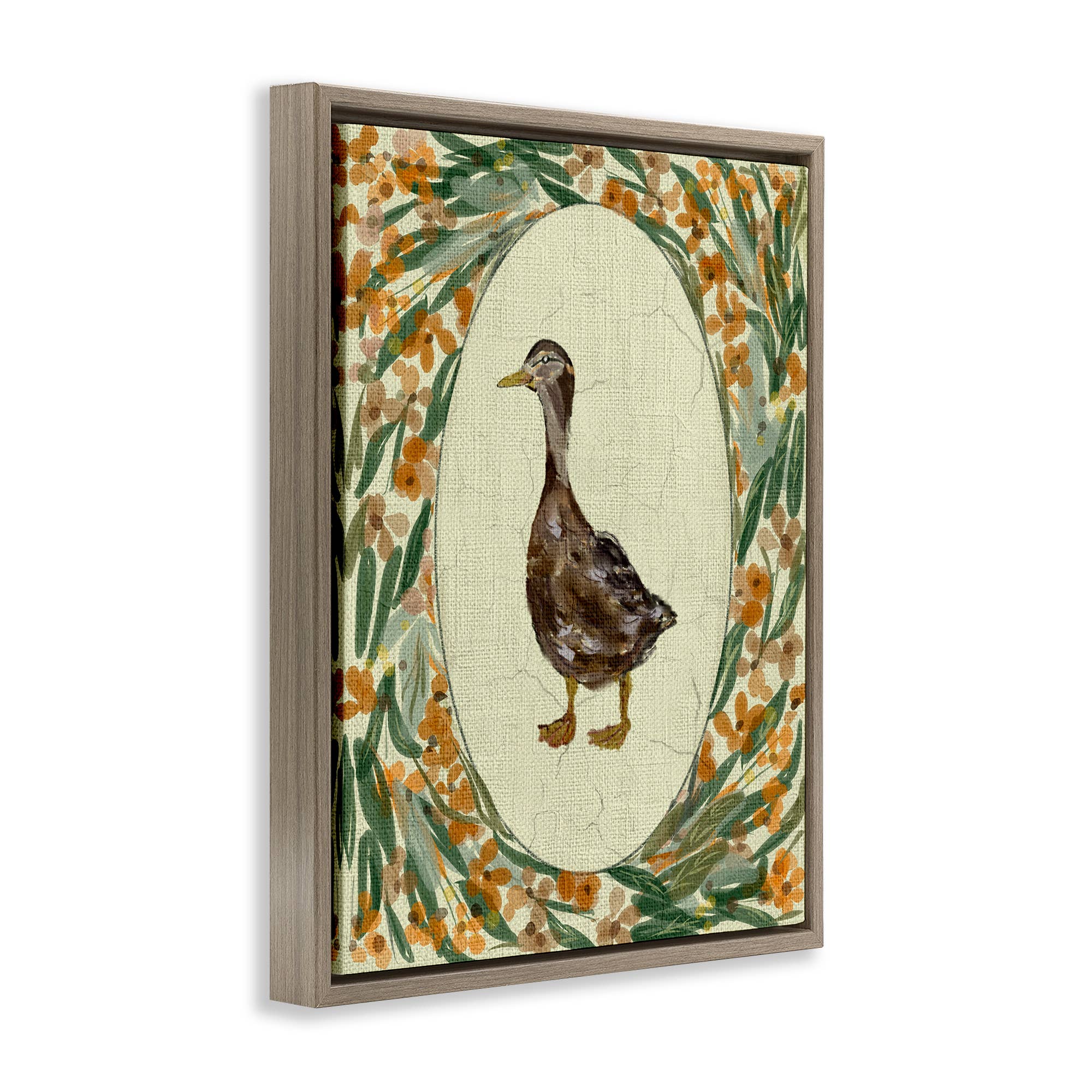 Stupell Industries – wholesale Wall sign – Traditional Floral Duck Portrait - Framed Wall Art18