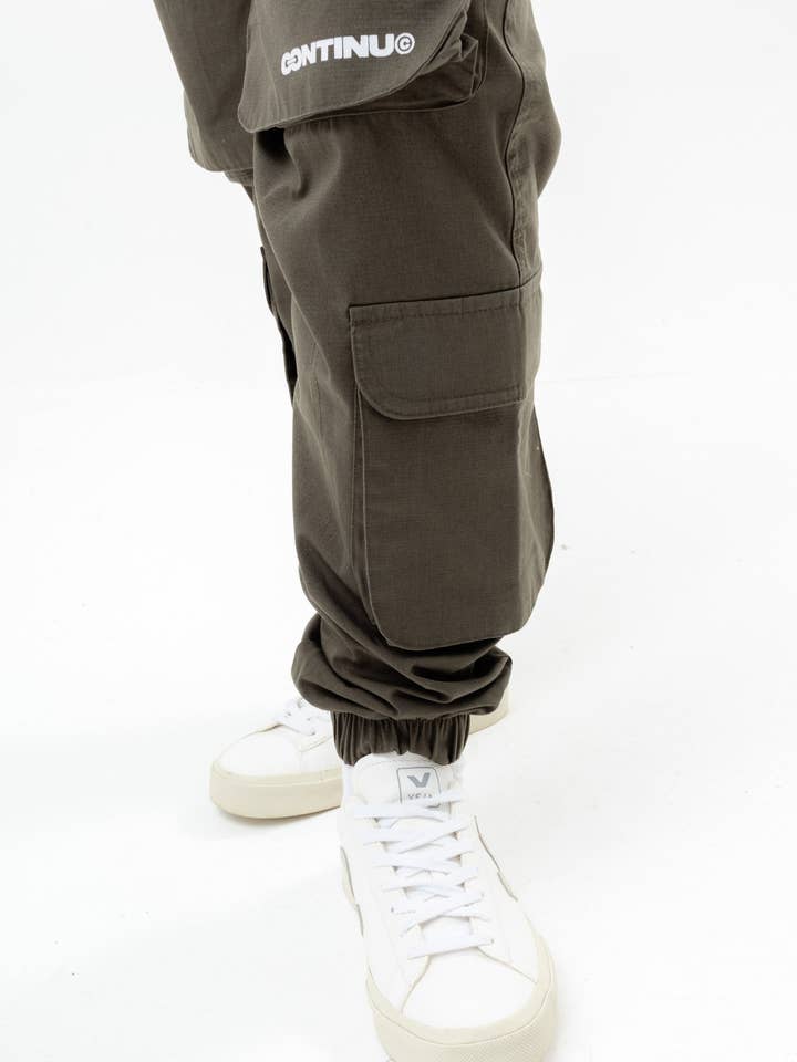 CONTINU8 GREY CARGO PANTS for wholesale by Continu8