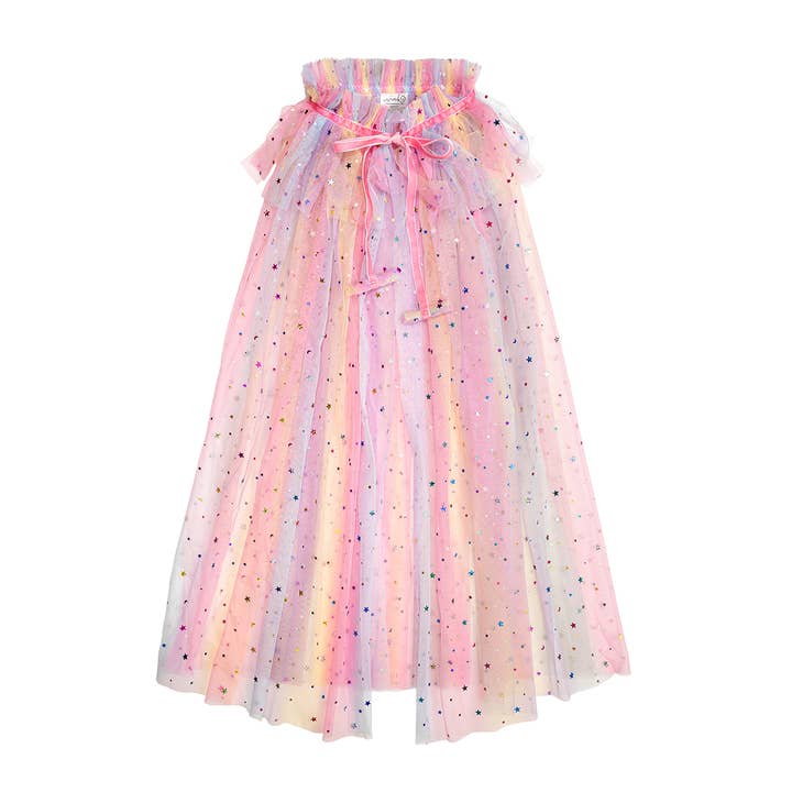 Sweet Wink - Wholesale Cape - Kids - Pastel Rainbow Cape - Kids Dress Up Cape - Costume Cape