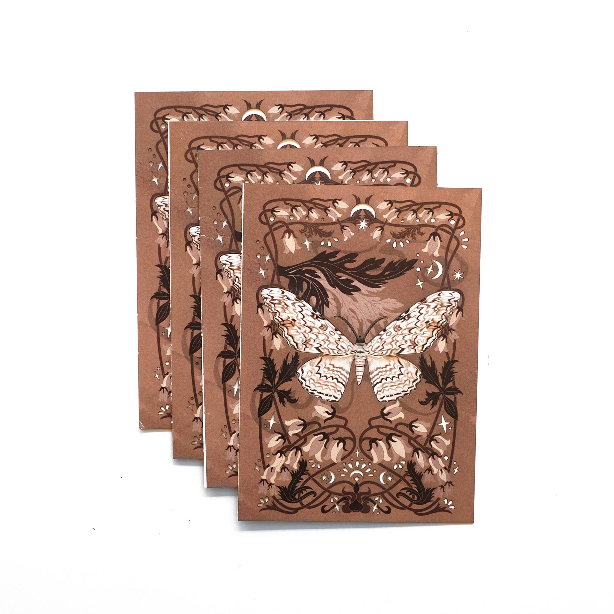 Moth and Myth – Großhandel Grußkarten für den Alltag – Grußkarte mit Weißer Hexen-Motte und abnehmbarem Schmetterling3