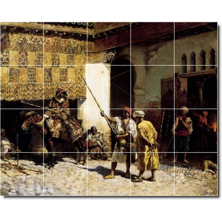 Peinture murale historique en céramique PT09615 pour la vente par Picture-Tiles.com