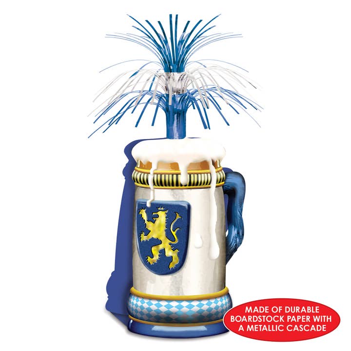 Beistle - Wholesale Decorative Tabletop Object - Oktoberfest 15" Centerpiece, Bavarian Design3