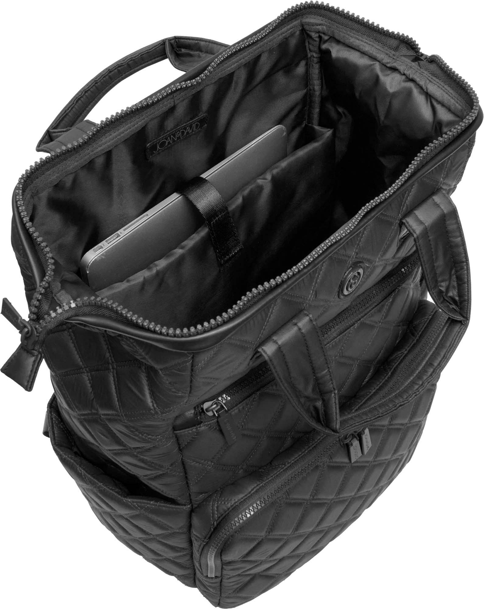 Magid - Wholesale Backpack - Women's - Joan & David Diamond Quilted Puffer Nylon Square Laptop Backpack2