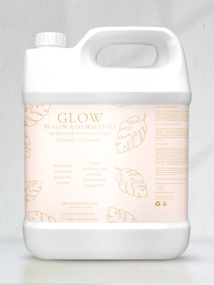 GLOW Selbstbräunungslösung für den Großhandel von Glow & Go Beauty Co