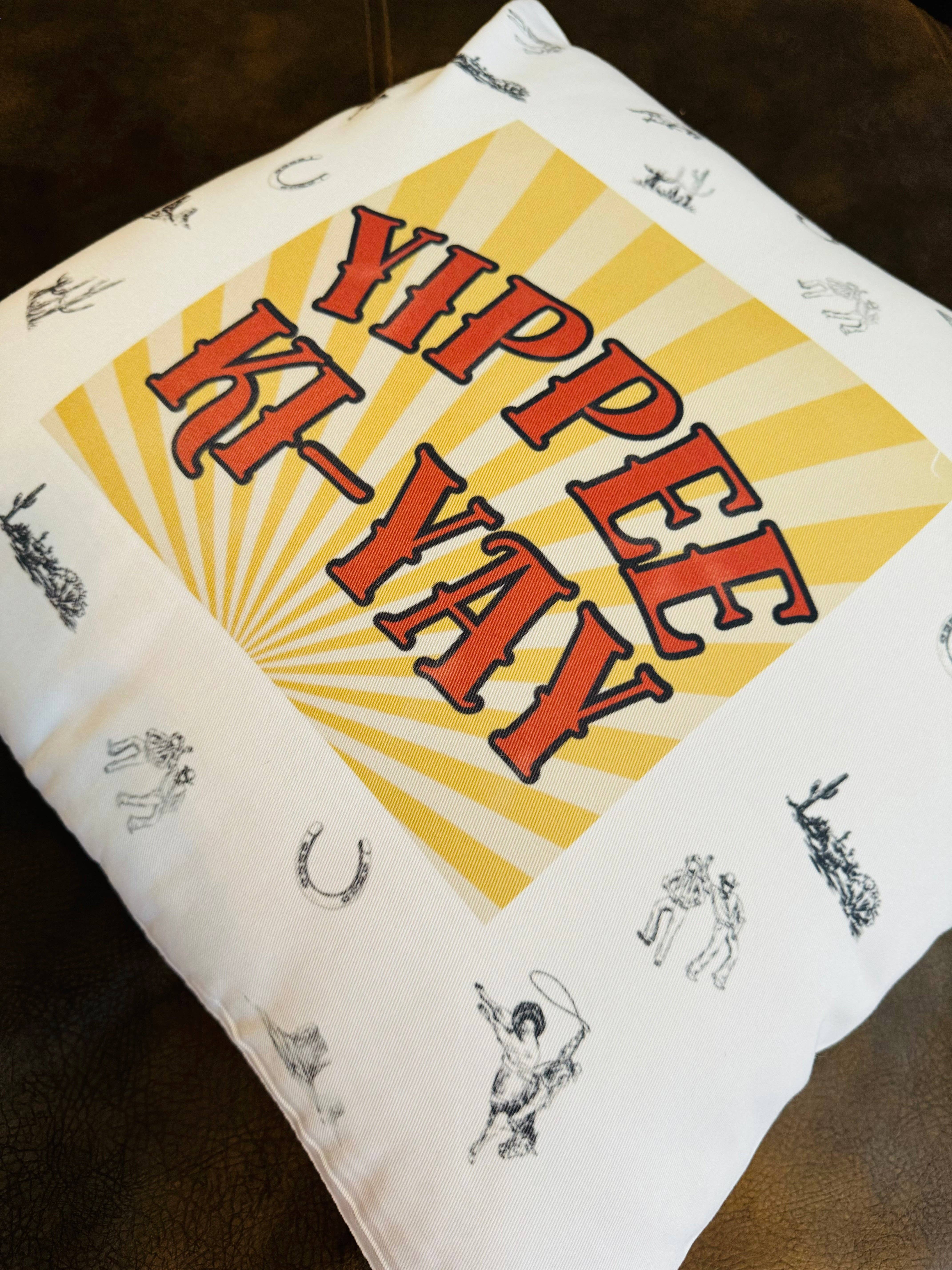 Buck Wild Hacienda - Wholesale Throw Pillow Cover - Yipee Ki-Yay Throw Pillow Cover1