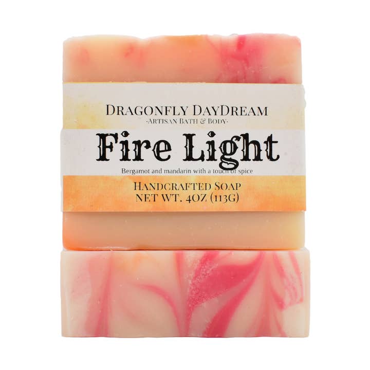 Firelight Artisan Soap for wholesale by Dragonfly DayDream