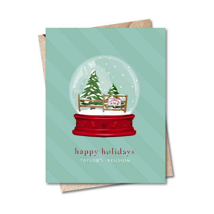 Taylor Swift Weihnachtskarte - Weihnachtsbaumfarm für den Großhandel von Studio Bugs