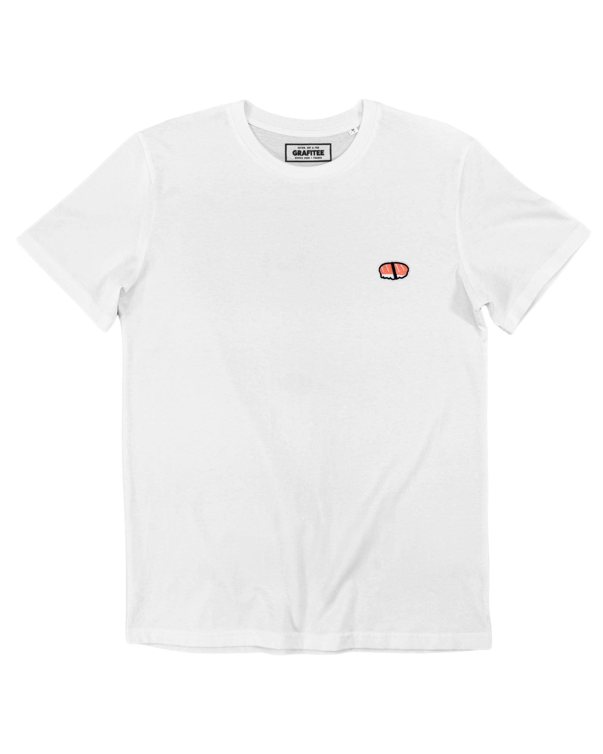 White Sushi T-shirt (embroidered) - Nigiri Japan Embroidery T-shirt for wholesale on Faire0