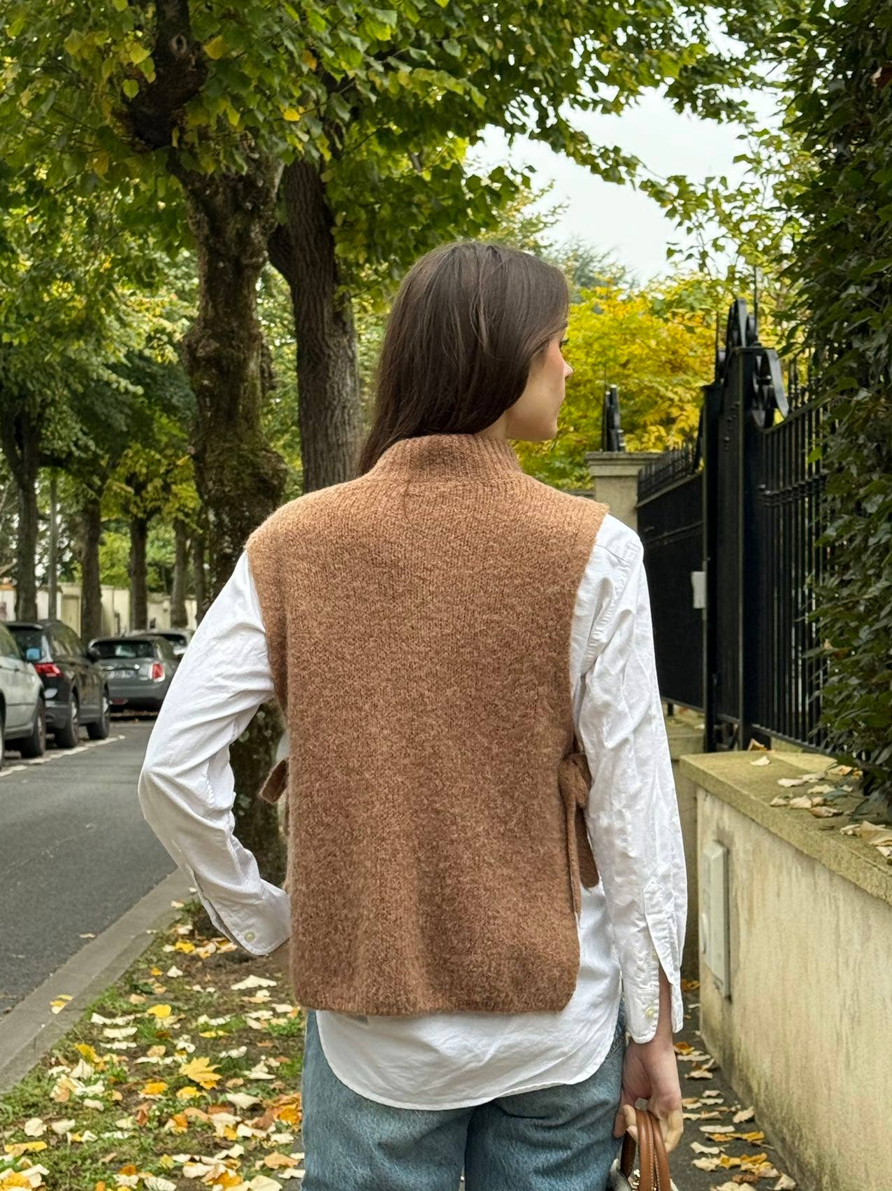 NOELINE - Vente Pull en maille – femme - Pull sans manches en baby alpaga et laine 345111