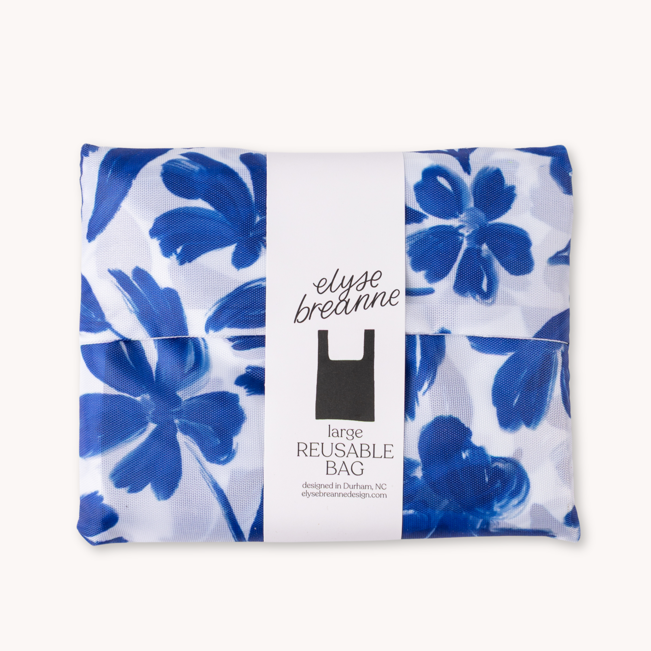Elyse Breanne Design - Wholesale Grocery/Shopping Bag - Porcelain Floral Reusable Bag3