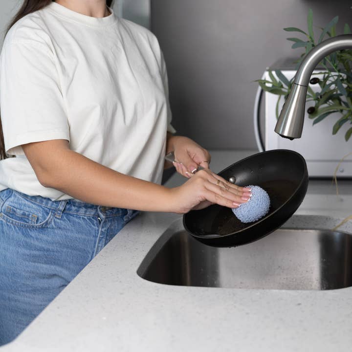 Fox Run Brands - Wholesale Cleaning Sponge - Fox Run Mesh Dish Scrubber Set, Set of 3 Multicolor3