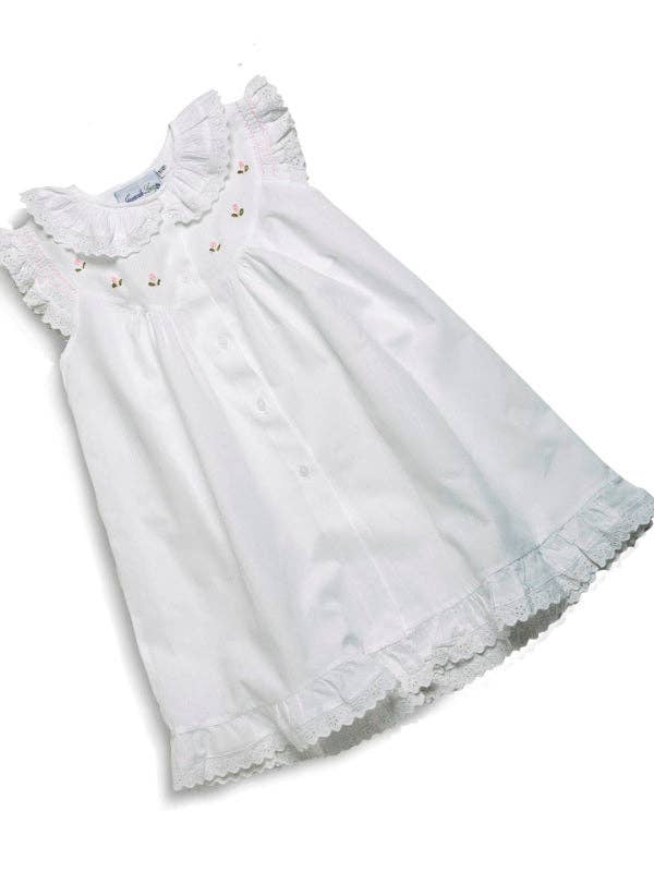 Jacaranda Living – wholesale Klänning – Barn – Gracie vit bomullsklänning, broderad4