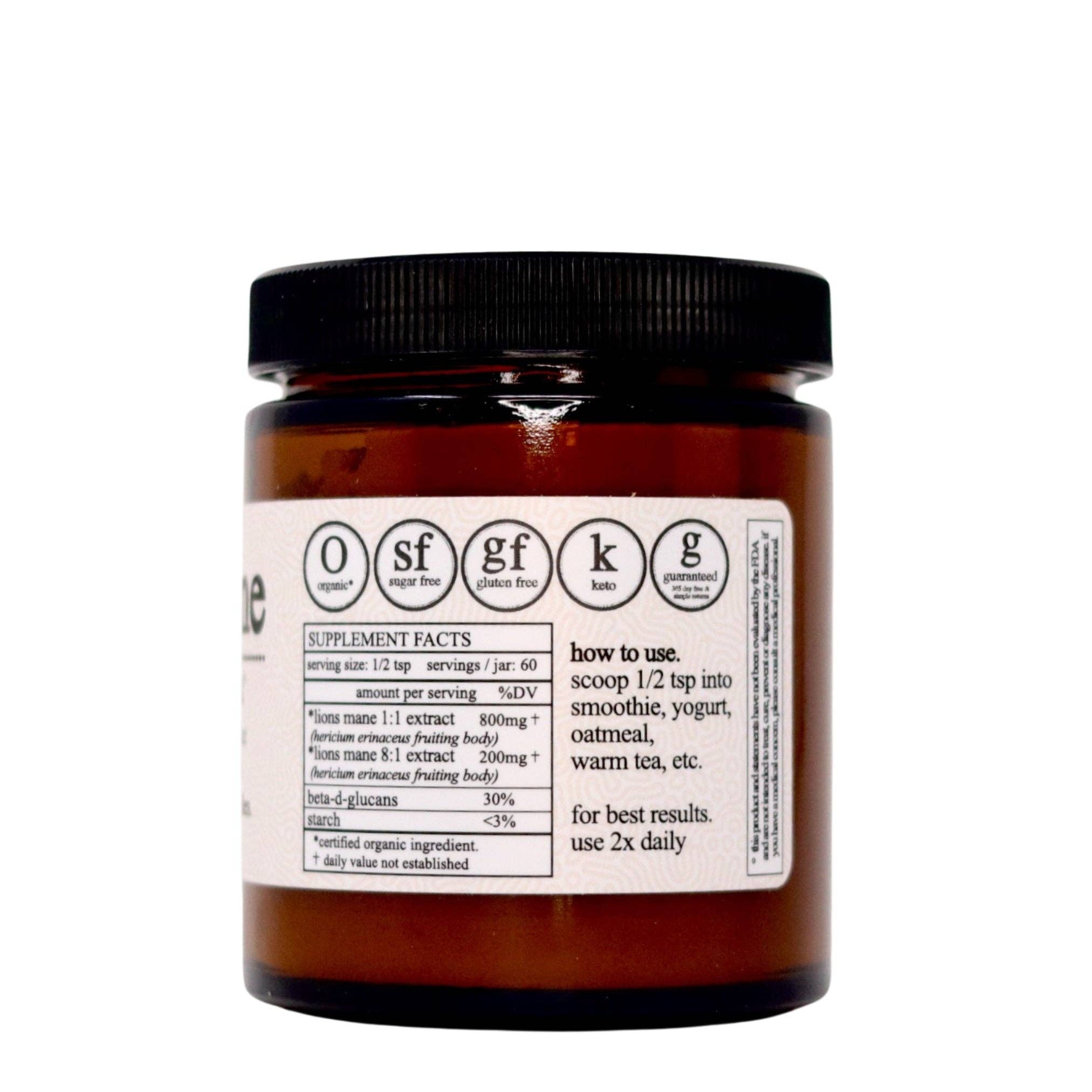 Roots Apothecary - Vente Poudres protéinées/superaliments - Extrait de crinière de lion biologique2