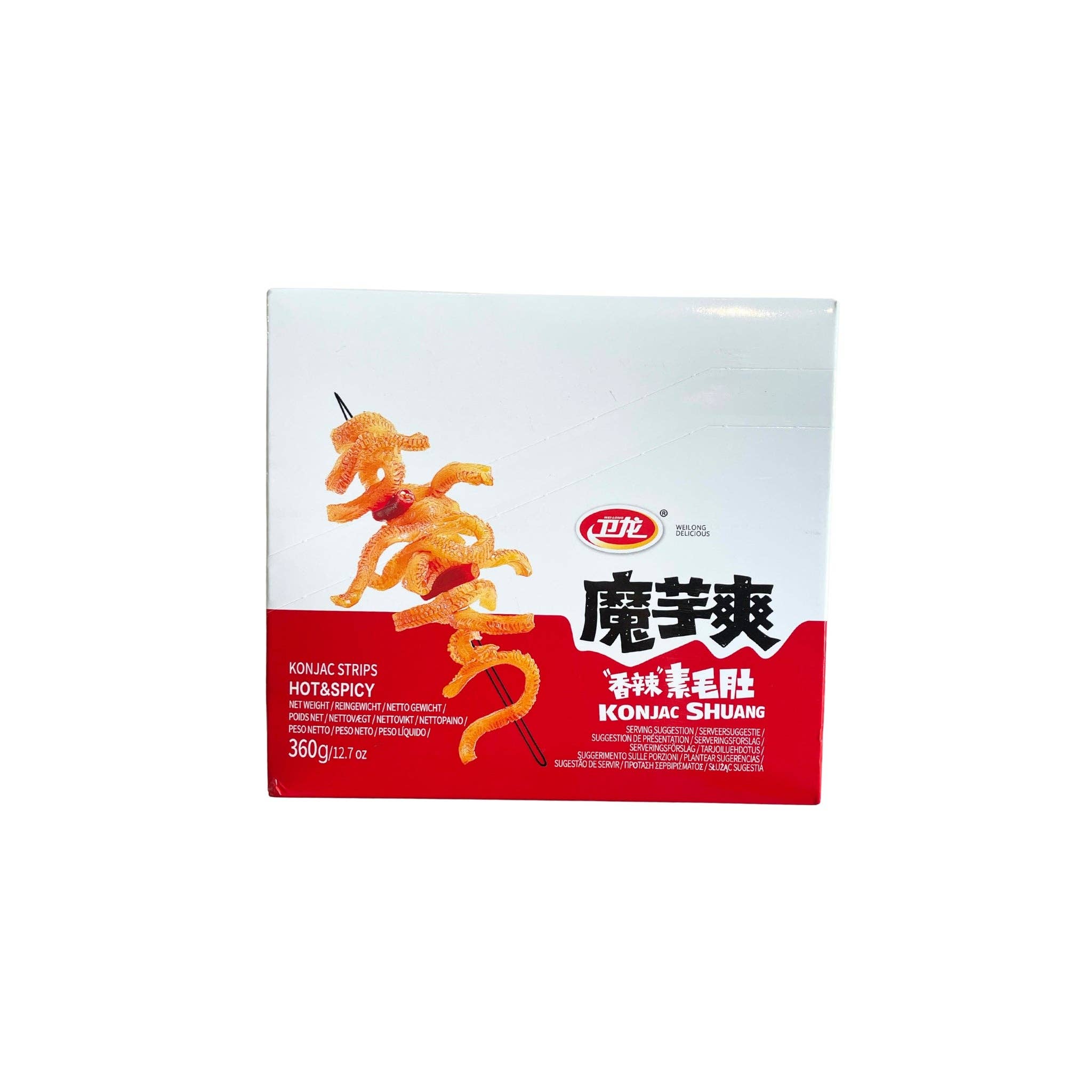 utoppa GmbH - Wholesale Puffed Snack - Weilong Latiao Snack spicy and tangy 360g0