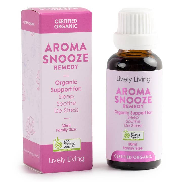 Aroma Snooze Organic 30ml Family Size for wholesale by Lively Living