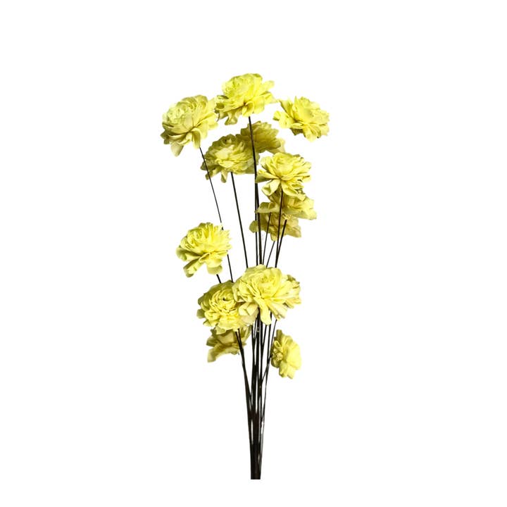 Wilco Home - Wholesale Artificial flowers - 15-Stem Handmade Sola Marigold Drop-In Bouquet