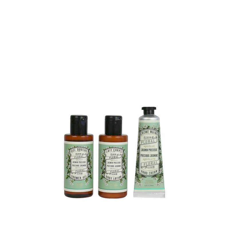 PANIER DES SENS - Vente Set de bain et corps - Pochette de voyage Precious Jasmine3