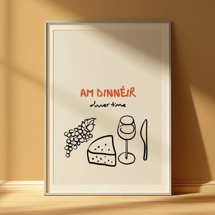 Am dinnéir Print for wholesale by As Gaeilge