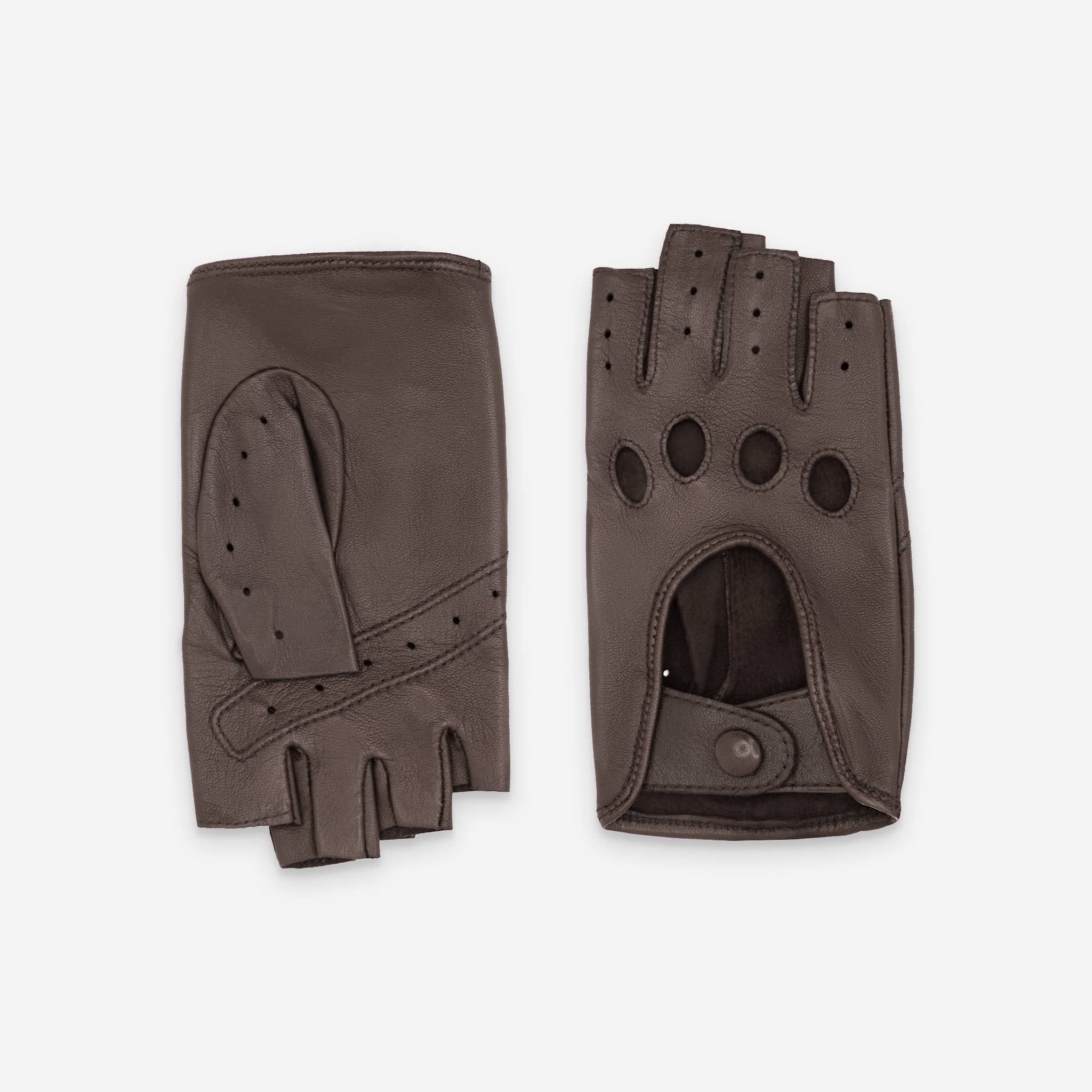 Glove Story – Großhandel Handschuhe – Damen – Fingerlose Damenhandschuhe aus Lammleder, ungefüttert – Modell conduit-21125NF11