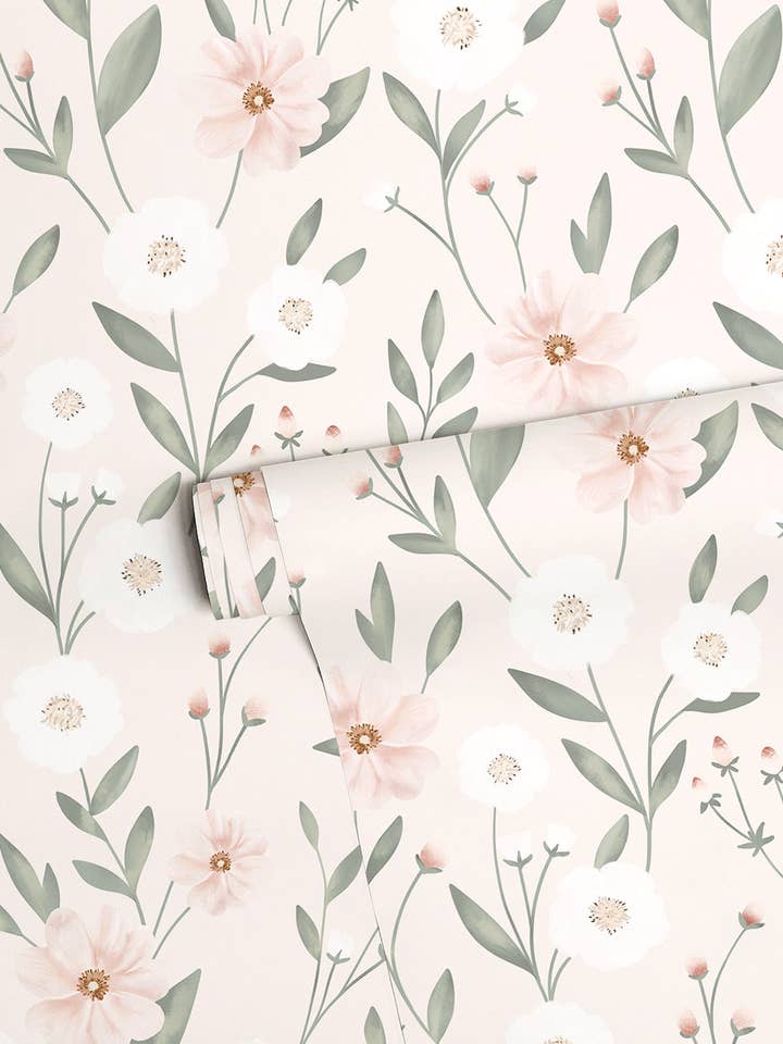 EDEN - Carta da parati per bambini - Fioritura floreale (H0789) per la vendita all'ingrosso da parte di LILIPINSO