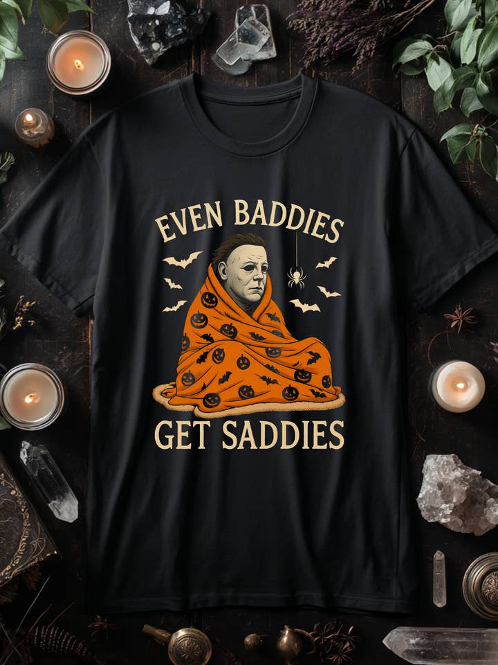 Auch Bösewichte werden traurig Bedrucktes T-Shirt für den Großhandel von Cute And Spook