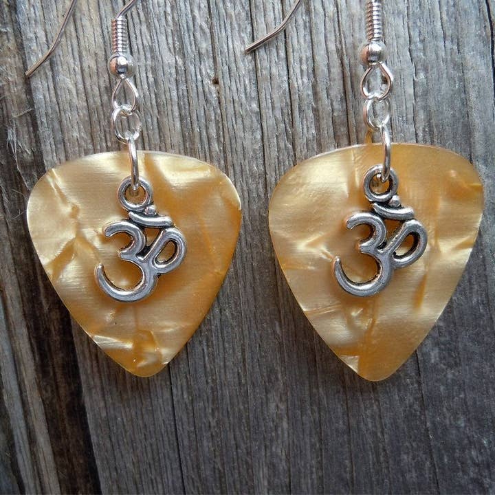 Simply Raevyn - Wholesale Dangle Earrings - Ohm Charm Guitar Pick Earrings19