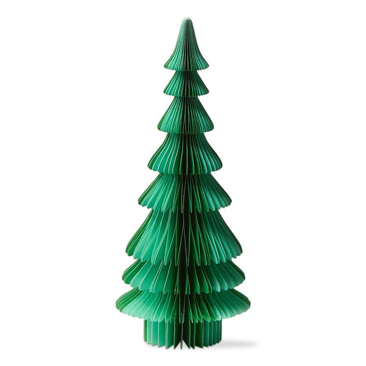 Evergreen Paper Tree Decor Small Green Christmas for wholesale on Faire