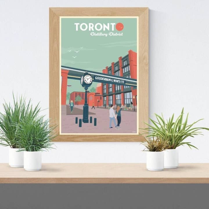 Affiche du district de Toronto Distillery pour la vente par TripPoster