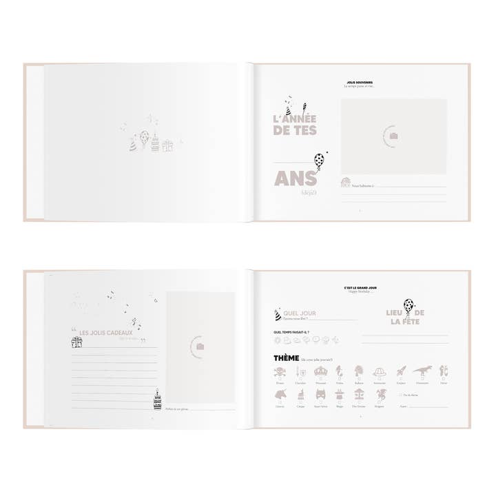 Zakuw - Vendita all'ingrosso Album dei ricordi - Bambini e neonati - Libro ricordo per compleanni8