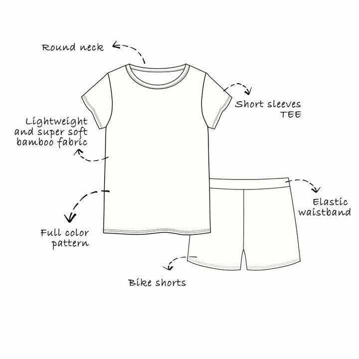 Blue Sea Clothing - Wholesale Sleepwear Set - Women's - Custom Bamboo 2 Piece Pjs in 3 Prints Bundle 35x3=105 Sets1