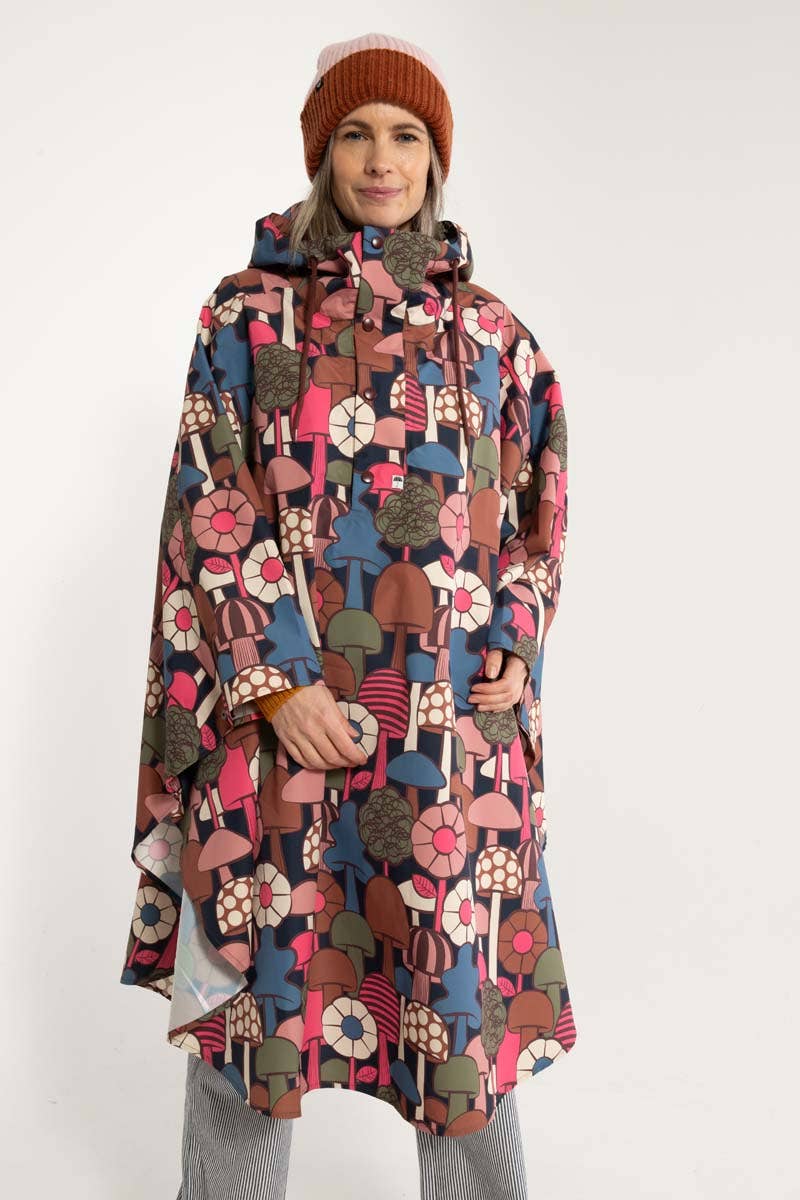 Danefae København - Wholesale Raincoat - Women's - Danebodil Rainponcho Dk Navy MYCOLOGY1