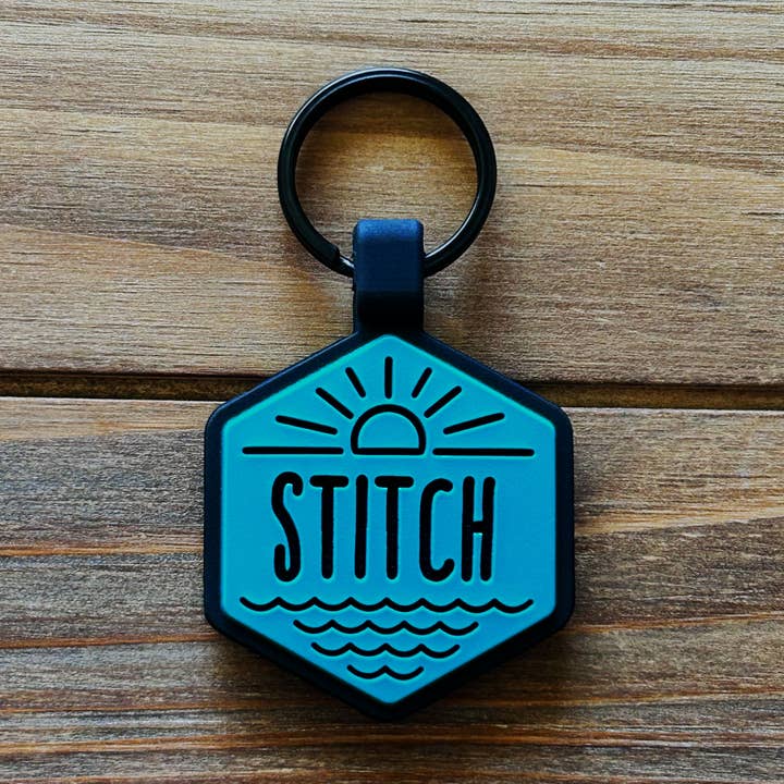 Salt and Sun Silicone Dog ID Tag for wholesale by Besties Pets