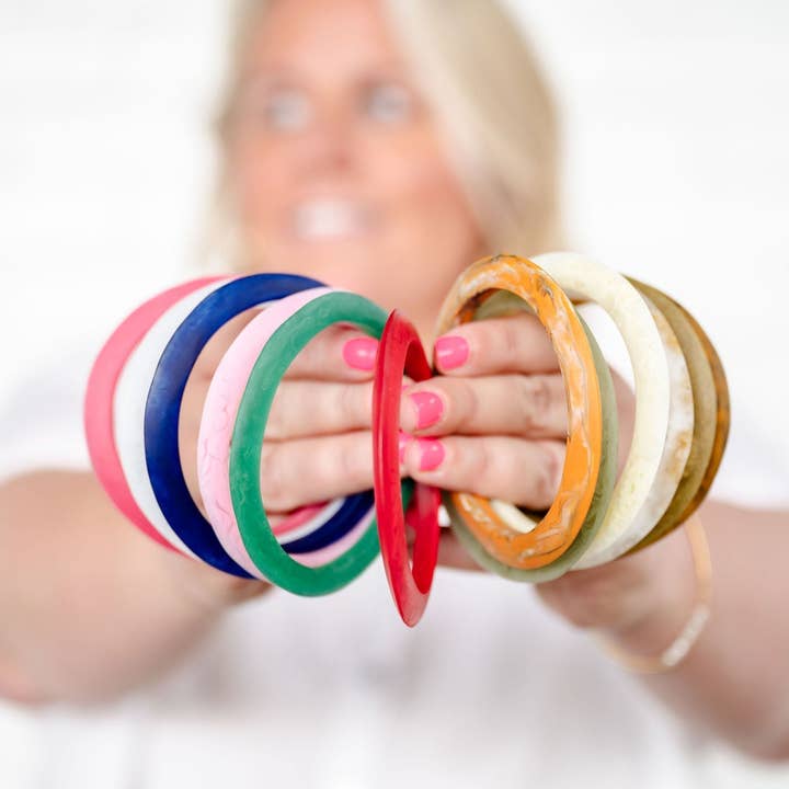 Greenwood Designs - Wholesale Bangle bracelet - Point Resin Stacking Bangle11