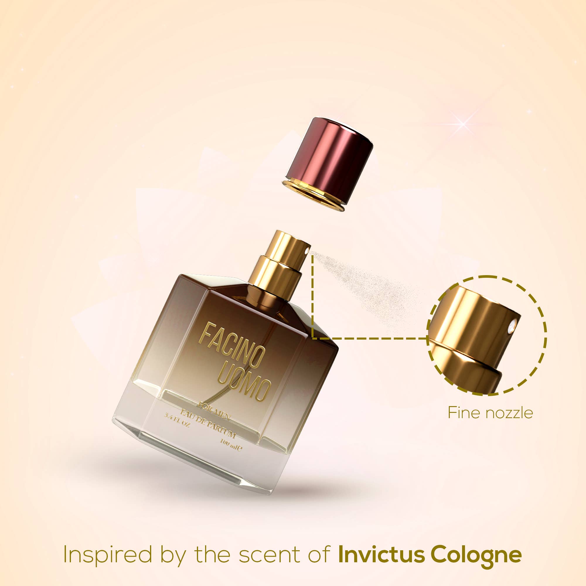 Regal Fragrances - Wholesale Perfume/Eau de Toilette - Facino Uomo INSPIRED by INVICTUS Mens Cologne 100ml 3.4fl oz1