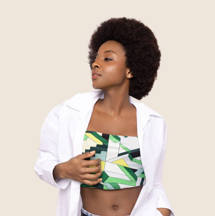 Pashmisy - Wholesale Scarf - Women's - Kelly Green Contour Square Silk Scarf0