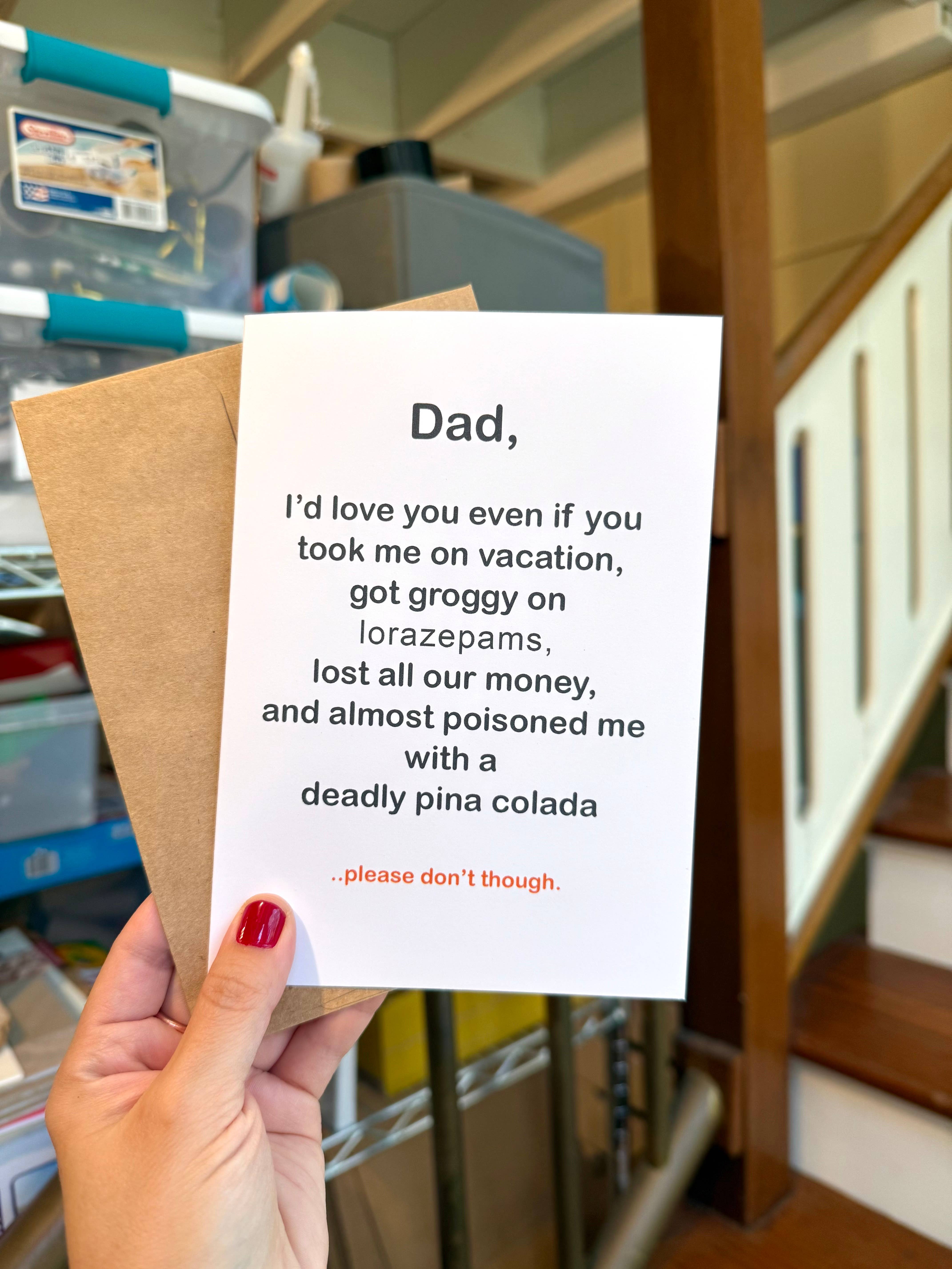 Tiny Baker Creations - Wholesale Father's Day Card - White Lotus Father’s Day Card | Card for Dad | Pop Culture3