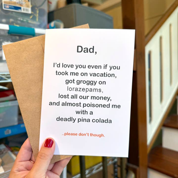 Tiny Baker Creations - Wholesale Father's Day Card - White Lotus Father’s Day Card | Card for Dad | Pop Culture3