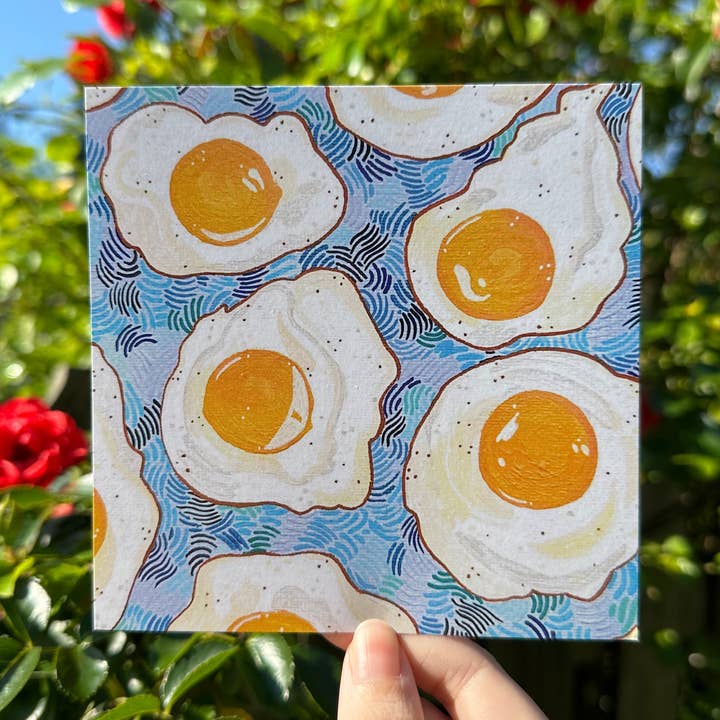 lu bremer design - Wholesale Art Print - eggs square mini art print - 5x50