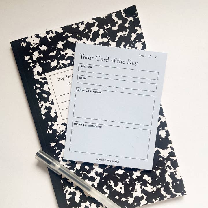 Homebound Tarot - Wholesale Notepad - Daily Tarot Reading Pad | Morning to Evening Reflection2